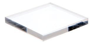 Acrylic Square Polished Edge Bases (0.25 inches high)