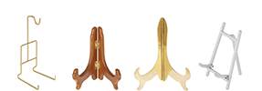 Plate Hangers & Holders, Cup & Saucer Stands, Wood & Metal Easels