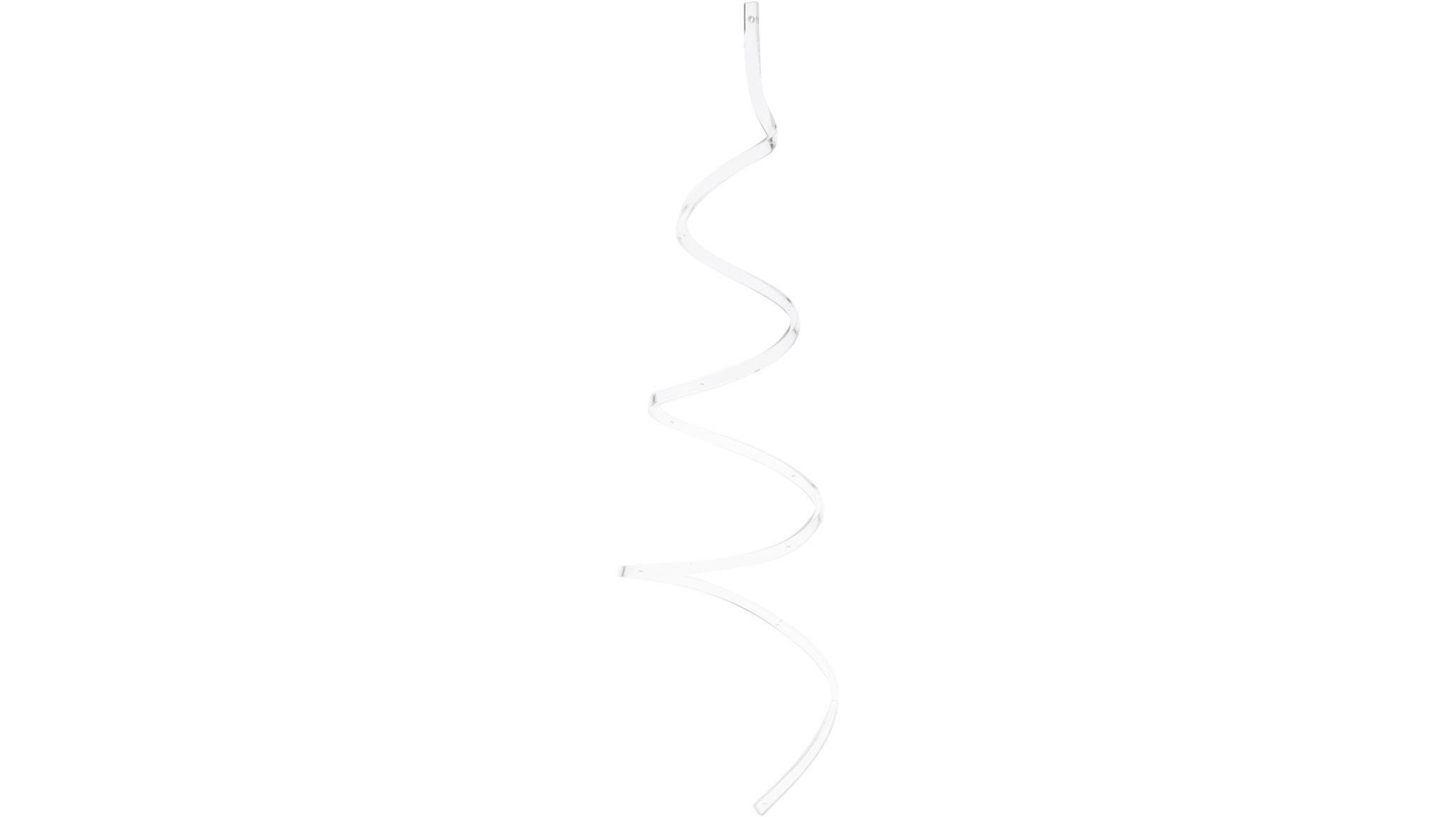 Acrylic Spiral Ceiling Ornament Hangers