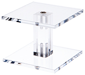 Acrylic Square Barbell Pedestal Risers