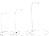 Acrylic Rod Ornament Hanger Stands