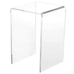 Clear Acrylic Tall Square Risers