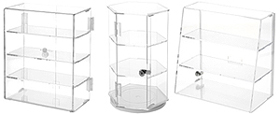Countertop Acrylic Display Cases with Locks