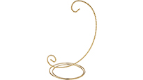 Gold Scroll Twisted Wire Ornament Stands