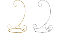 Twisted Wire Scroll Ornament Stands