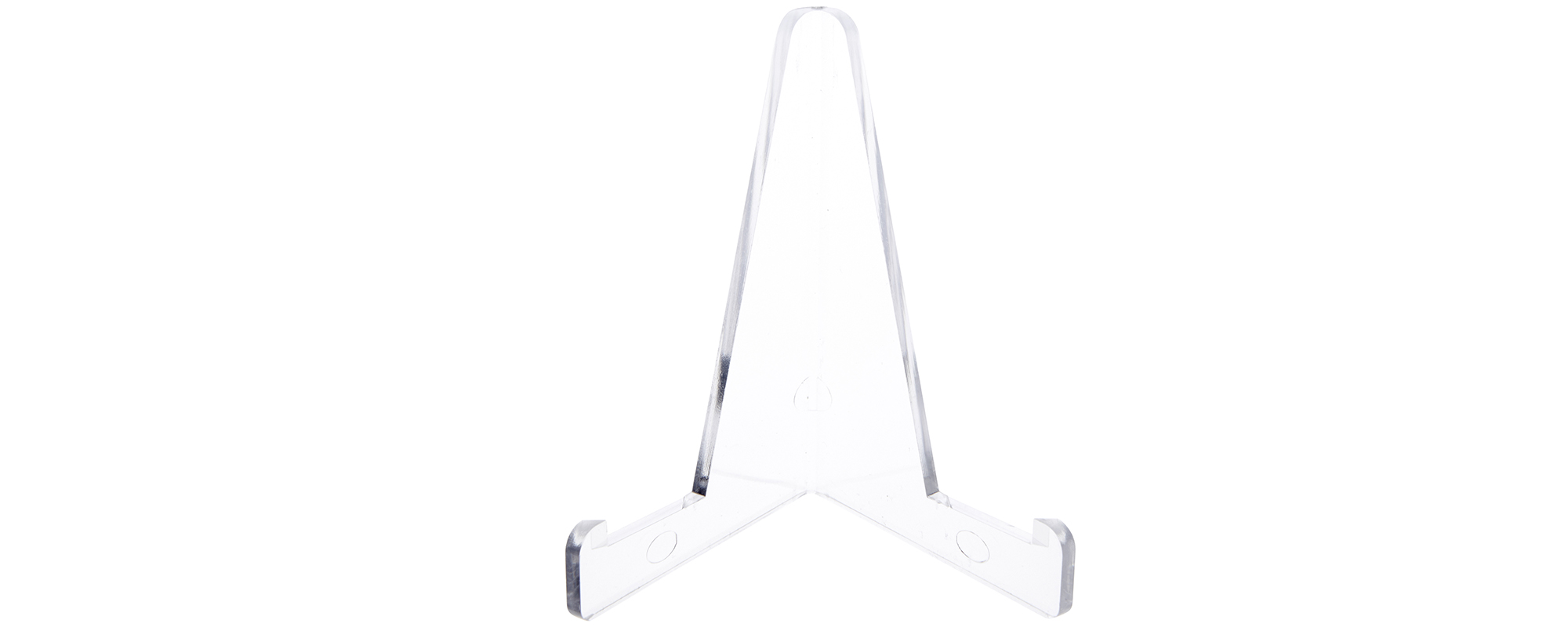 6 2" Clear Acrylic High Back Cradle Display Stand Easel w/ Deep Shelf Qty 