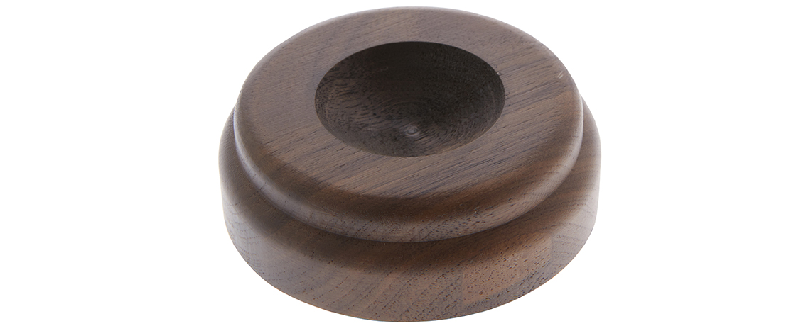 Wood Display Bases with Indented Circle