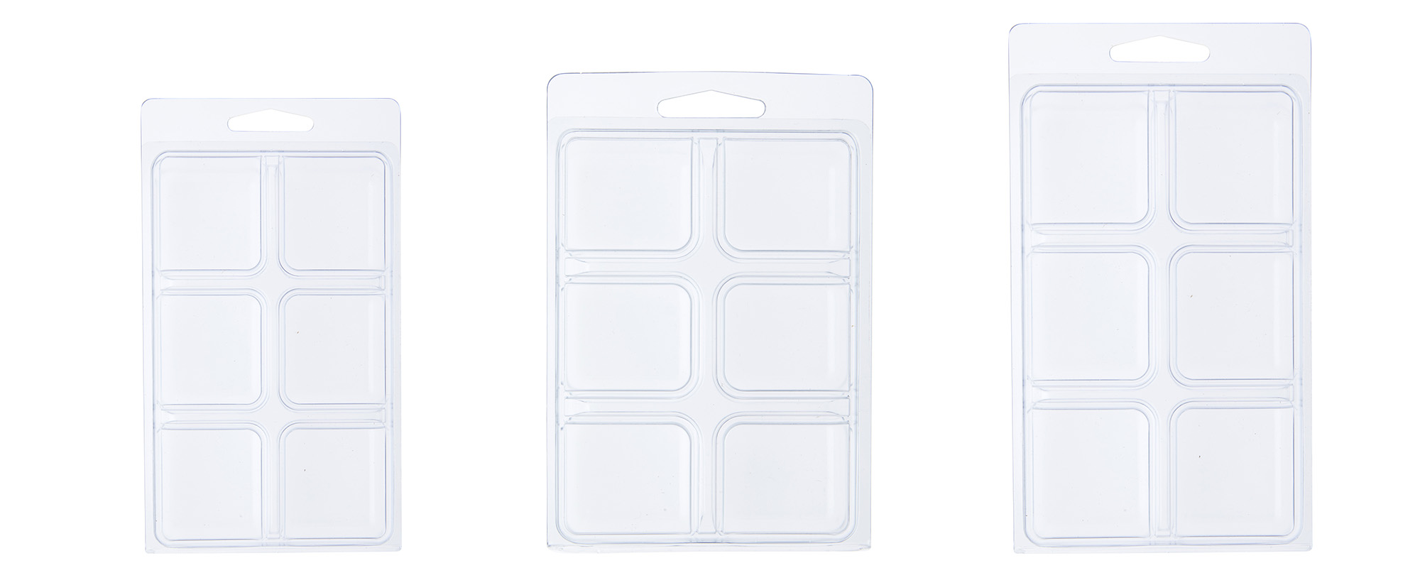 Clamshell Package / Storage Containers with Compartments