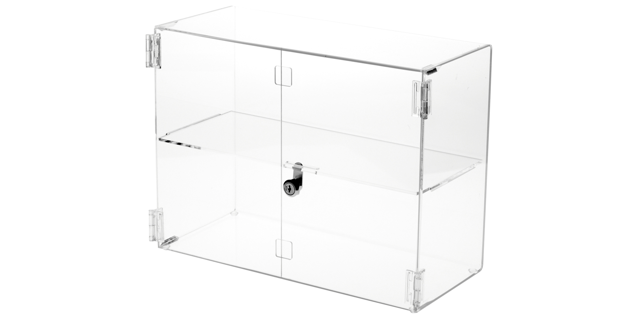Acrylic Locking Cases with Hinged Doors