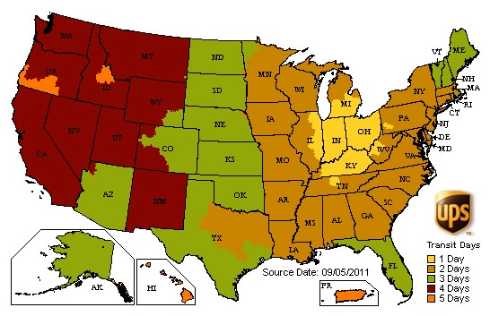 USA map