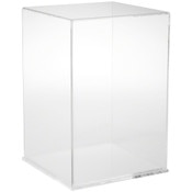 Plymor Clear Acrylic Display Case with Clear Base, 10" W x 10" D x 15" H