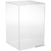 Plymor Clear Acrylic Display Case with Clear Base, 10" W x 10" D x 15" H