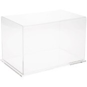 Plymor Clear Acrylic Display Case with Clear Base, 11" x 7" x 7"