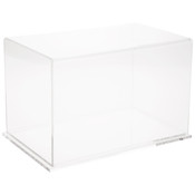 Plymor Clear Acrylic Display Case with Clear Base, 11" x 7" x 7"