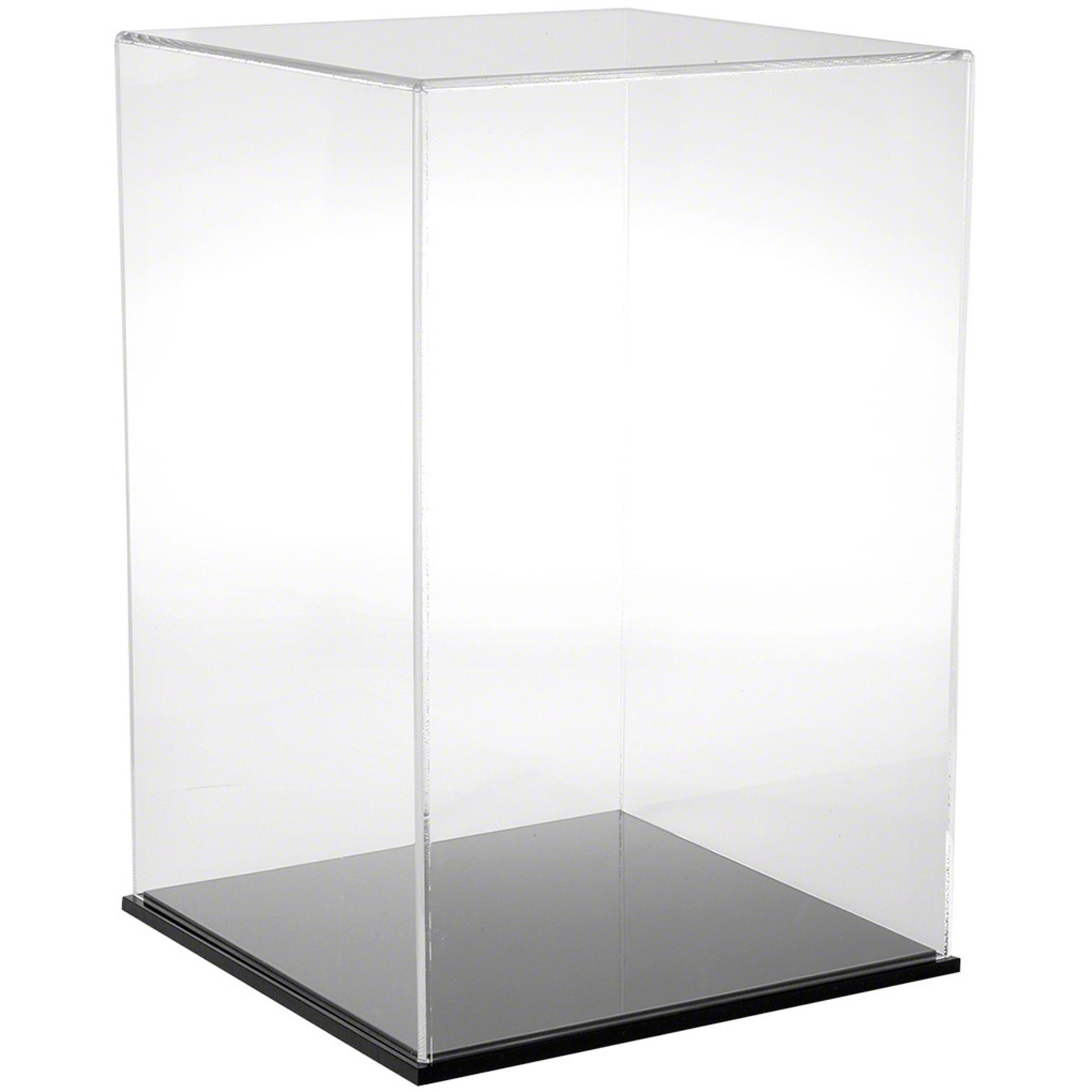 Plymor Clear Acrylic Display Case with Black Base 12 W x 12 D x 18 H