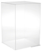 Plymor Clear Acrylic Display Case with Clear Base, 12" W x 12" D x 18" H