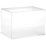 Plymor Clear Acrylic Display Case with Clear Base, 12" W x 8" D x 8" H