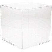 Plymor Clear Acrylic Display Case with Clear Base, 13" x 13" x 13"