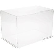 Plymor Clear Acrylic Display Case with Clear Base, 14" x 9" x 9"