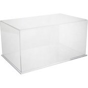 Plymor Clear Acrylic Display Case with Clear Base, 16" x 10" x 8"