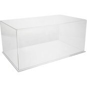 Plymor Clear Acrylic Display Case with Clear Base, 20" x 12" x 9"