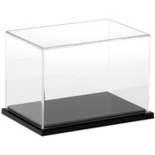 Plymor Clear Acrylic Display Case with Black Base, 6" x 4" x 4"