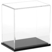 Plymor Clear Acrylic Display Case with Black Base, 6" W x 4" D x 6" H