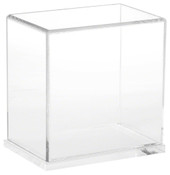 Plymor Clear Acrylic Display Case with Clear Base, 6" W x 4" D x 6" H