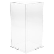Plymor Clear Acrylic Display Case with Clear Base, 6" x 6" x 12"