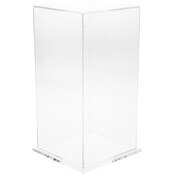 Plymor Clear Acrylic Display Case with Clear Base, 6" x 6" x 12"