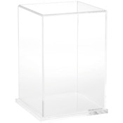 Plymor Clear Acrylic Display Case with Clear Base, 6" W x 6" D x 9" H