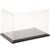 Plymor Clear Acrylic Display Case with Black Base, 8" W x 5" D x 5" H