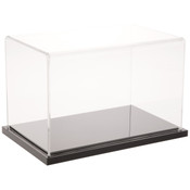 Plymor Clear Acrylic Display Case with Black Base, 8" W x 5" D x 5" H