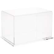 Plymor Clear Acrylic Display Case with Clear Base, 8" x 5" x 5"