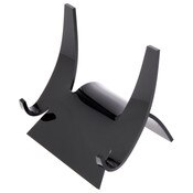 Plymor Black Acrylic Double-Scoop Display Easel, 3.5" H x 3.875" W x 3.125" D