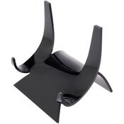 Plymor Black Acrylic Double-Scoop Display Easel, 5.875" H x 5.75" W x 5.0625" D