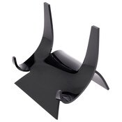 Plymor Black Acrylic Double-Scoop Display Easel, 5.875" H x 5.75" W x 5.0625" D