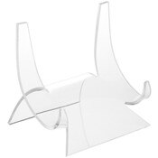 Plymor Clear Acrylic Double-Scoop Display Easel, 5.875" H x 5.75" W x 5.0625" D