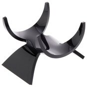 Plymor Black Acrylic Fossil, Mineral or Crystal Display Holder Stand, 1.75" H x 2" W x 2.375" D