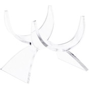 Plymor Clear Acrylic Fossil, Mineral or Crystal Display Holder Stand, 2.5" H x 2.875" W x 3" D
