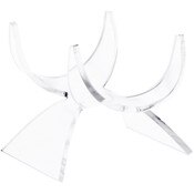 Plymor Clear Acrylic Fossil, Mineral or Crystal Display Holder Stand, 2.5" H x 2.875" W x 3" D