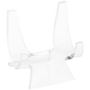 Plymor Clear Acrylic Double-Scoop Display Easel, 2.375" H x 2.25" W x 2.125" D