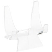 Plymor Clear Acrylic Double-Scoop Display Easel, 2.375" H x 2.25" W x 2.125" D