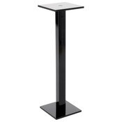 Plymor Black Acrylic Square Barbell Pedestal Display Riser, 10.5" H x 3" W x 3" D (1/4" thick)