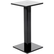 Plymor Black Acrylic Square Barbell Pedestal Display Riser, 6.375" H x 3" W x 3" D (3/16" thick)