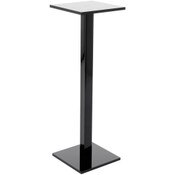 Plymor Black Acrylic Square Barbell Pedestal Display Riser, 12.5" H x 4" W x 4" D (1/4" thick)