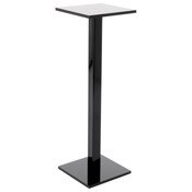 Plymor Black Acrylic Square Barbell Pedestal Display Riser, 12.5" H x 4" W x 4" D (1/4" thick)
