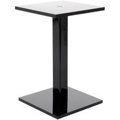 Plymor Black Acrylic Square Barbell Pedestal Display Riser, 6.5" H x 4" W x 4" D (1/4" thick)