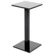 Plymor Black Acrylic Square Barbell Pedestal Display Riser, 8.5" H x 4" W x 4" D (1/4" thick)