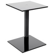 Plymor Black Acrylic Square Barbell Pedestal Display Riser, 8.5" H x 6" W x 6" D (1/4" thick)
